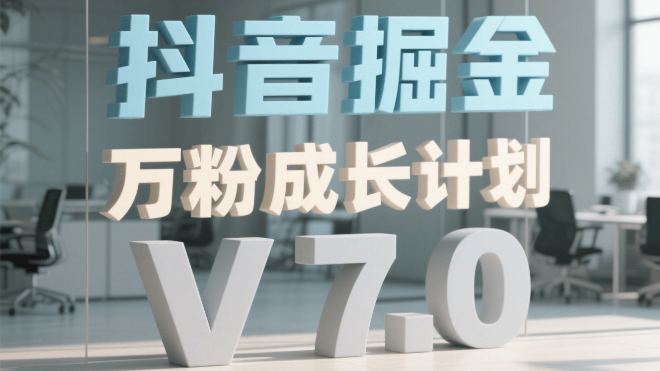 抖音掘金：抢占流量红利的千粉万粉成长计划 —— 全自动变现模式解析
